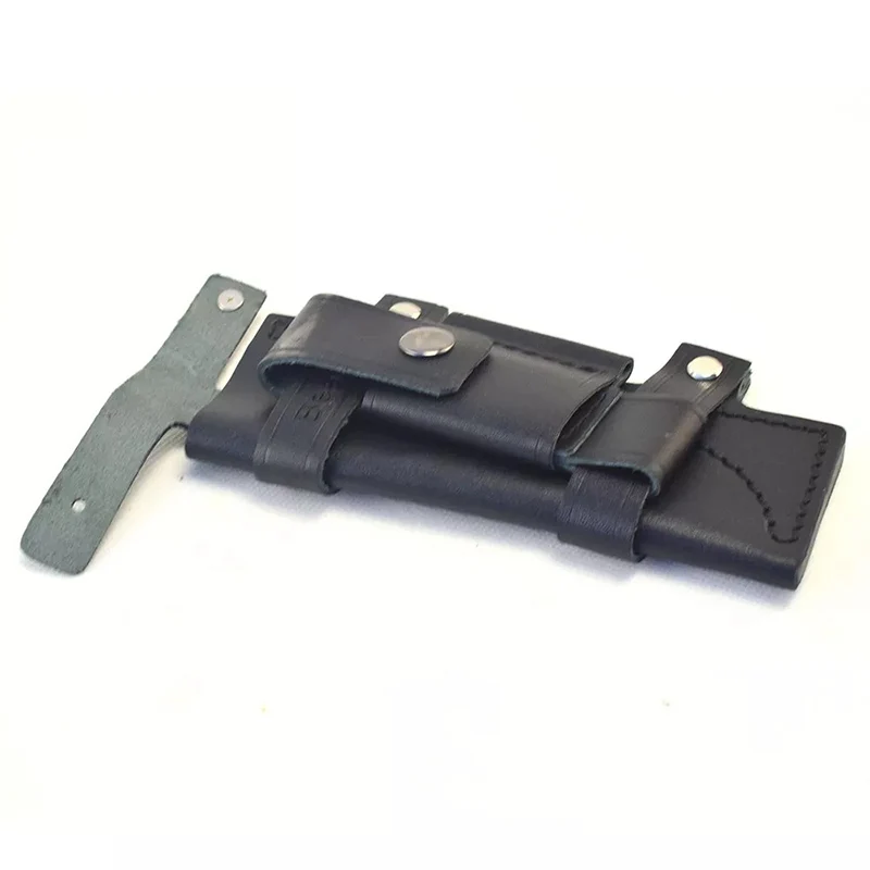 Купить Поясная Сумка для ножа, удобные кожаные инструменты, тактические карманные ножи для выживания, черный пояс для хранения, чехол для ножа