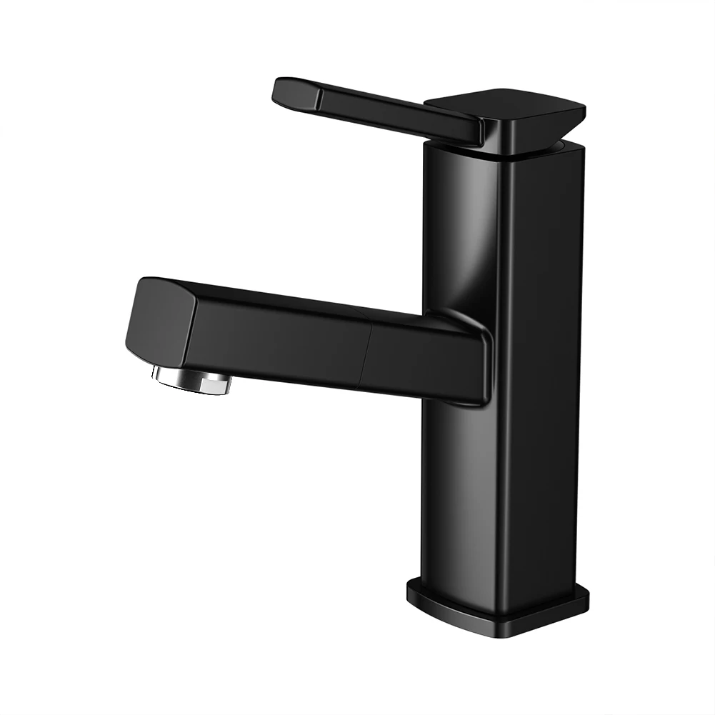 

Brass Basin Faucet Bathroom Pull Out Faucet Bifunctional Faucet Toilet Sink Tap Black Hot And Cold Water Crane Mixer Tap