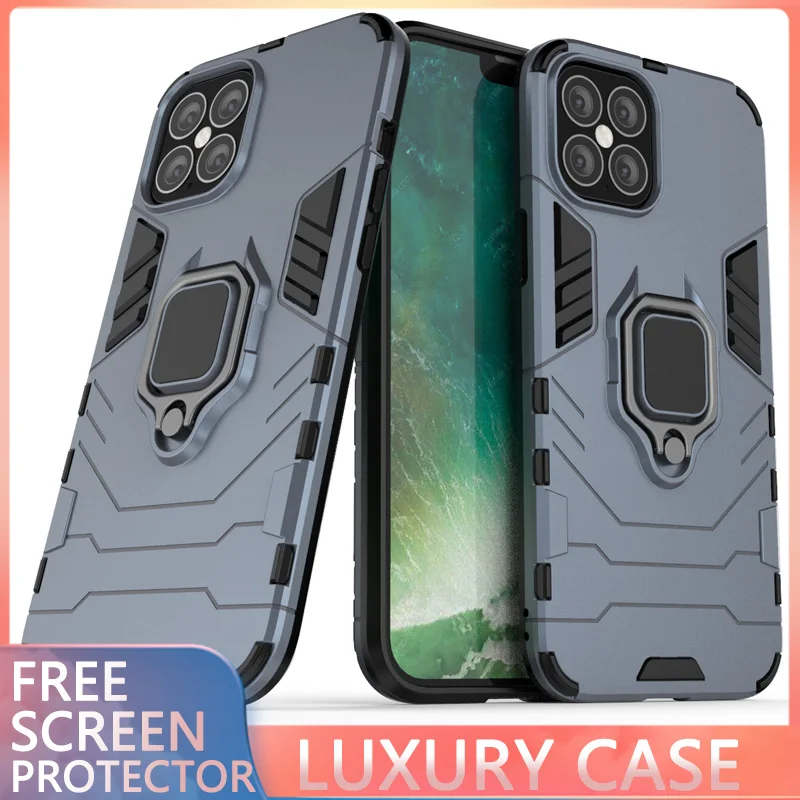 Чехол MUSUBO для iPhone 12 PRO MAX бронированный чехол из поликарбоната Hybri с мягкими краями