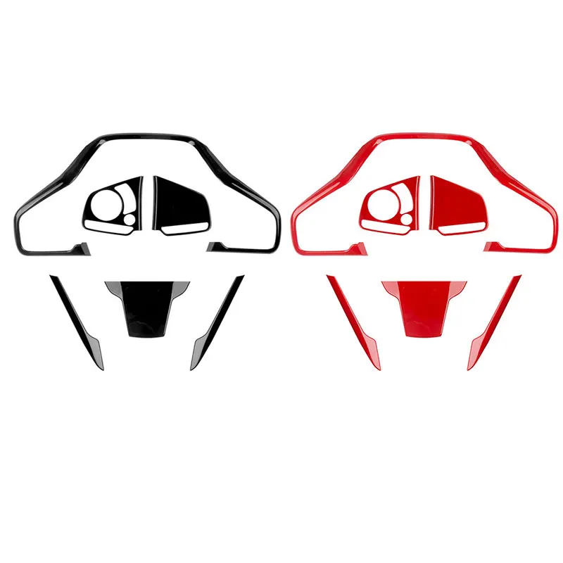 

6 шт. внутренняя наклейка на руль для Honda Civic 10 2016-2021, автомобильные аксессуары