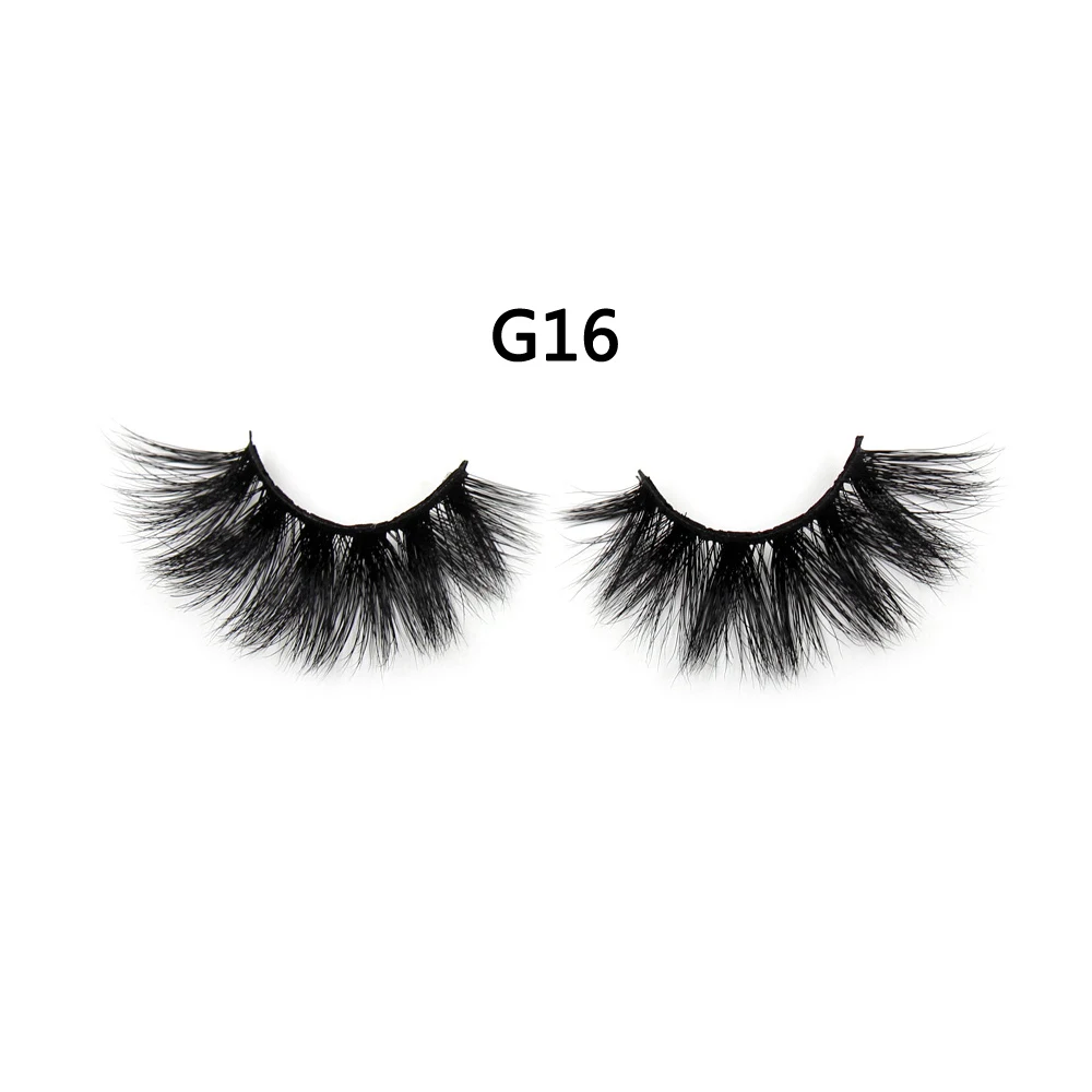 10 Pairs G16 AMAOLASH 10 пар/лот 25 мм ресницы 3D норковые ресницы высокий объем крест-накрест Драматические Длинные ресницы Пушистые Мягкие Накладные ресницы - Цвет: 10 Pairs G16