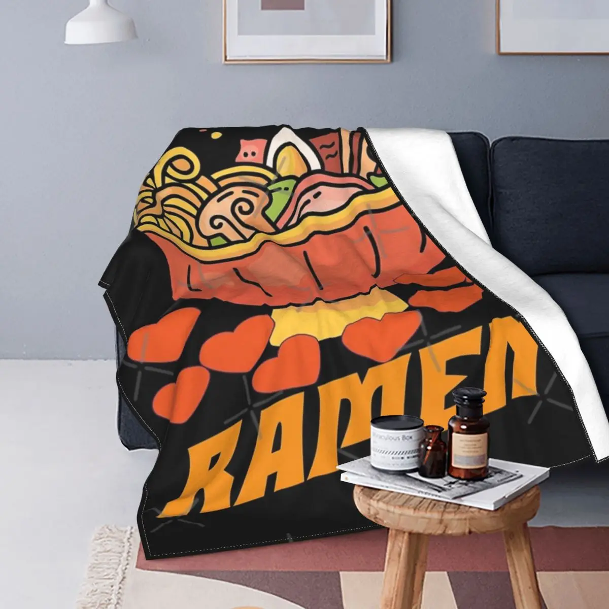 

I Just very Love-Manta de рамен, colcha para cama a squros, manta a squros de Anime, Sudadera con капуcha, toalla de playa d