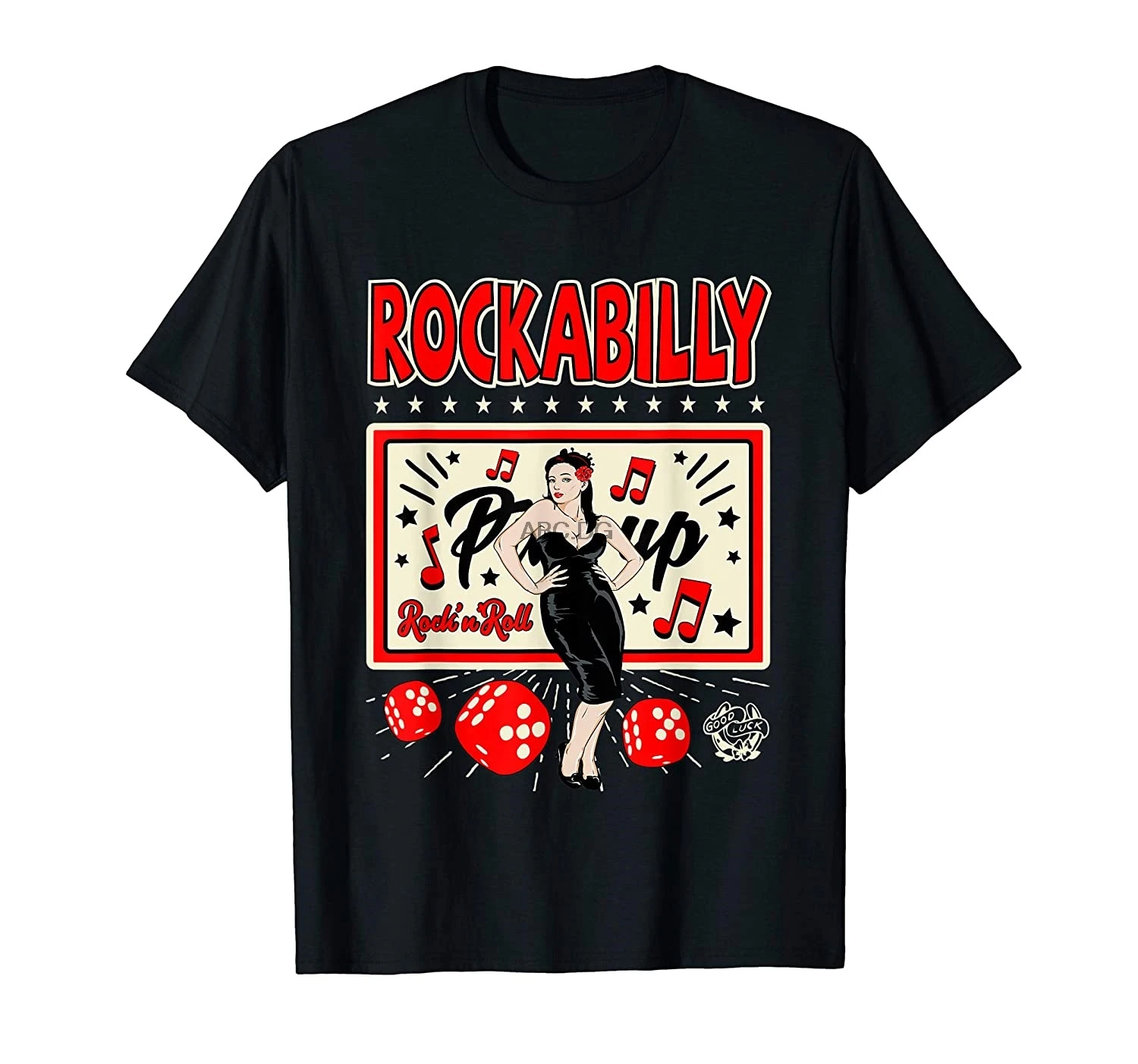 

50s Rockabilly Pinup 1950s Sock Hop Clothes Doo Wop Greaser T-Shirt