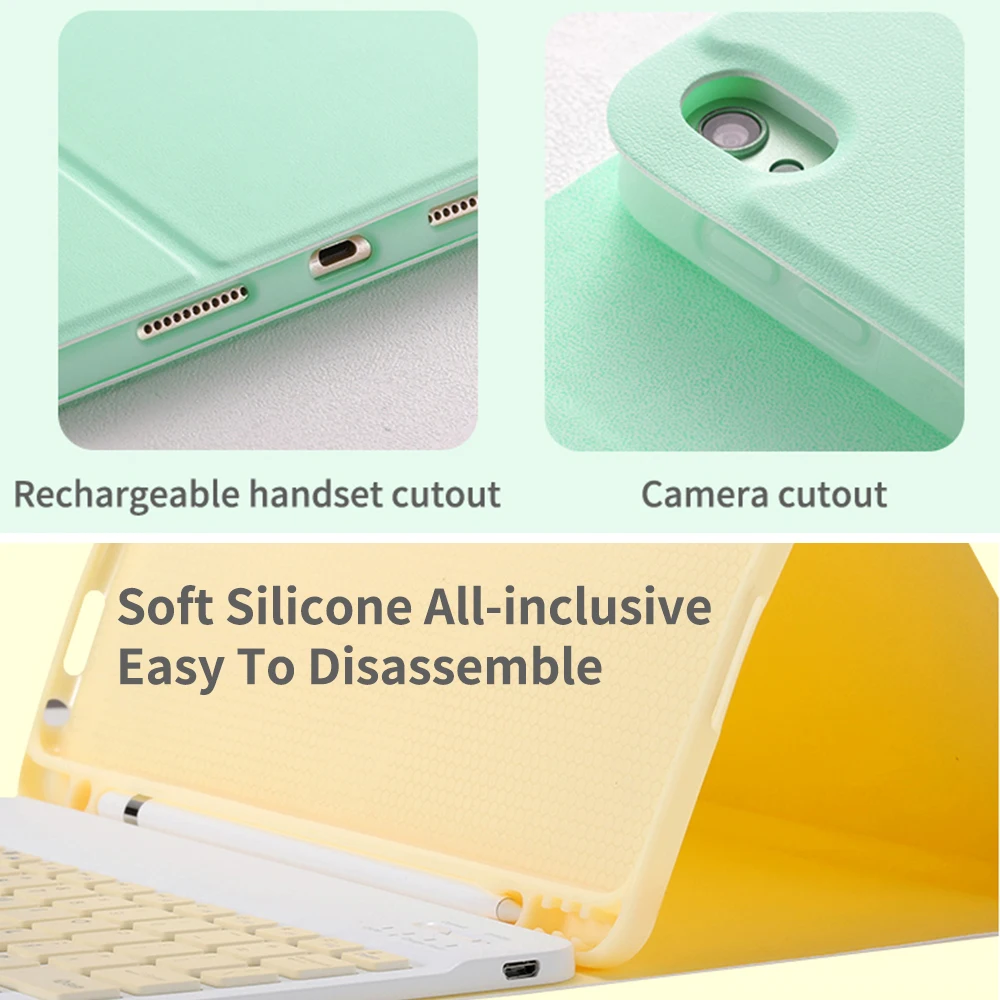 Чехол для iPad Pro 11 9 7 10 5 Bluetooth чехол с клавиатурой и мышью Apple Air 2 2019 2020 6 7th 8th защитный