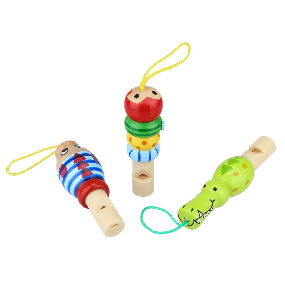 

Educational Gift Wooden Colorful Education Bugle Kids For Toy Early Trumpet Education