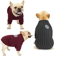 new autumn and winter pet clothing small and medium sized dog two legged clothing dog bulldog british baseball coat