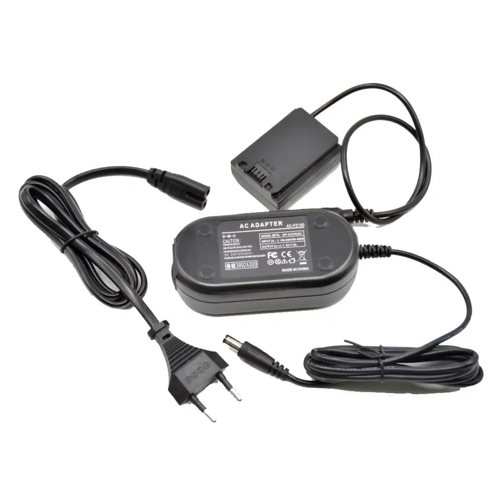 AC FZ100 адаптер для камеры + NP фиктивный Аккумулятор dc муфта Sony A9 II A7R IV III A7 ILCE 9 7RM3 7M3