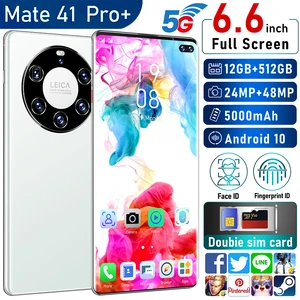 Huawe Mate41Pro+ 4G/ 5G Global Version GPS 6.6-inch 12GB+512GB
Smartphone Face Unlock Android 10.0 Mobile Phone Mini CellPhone