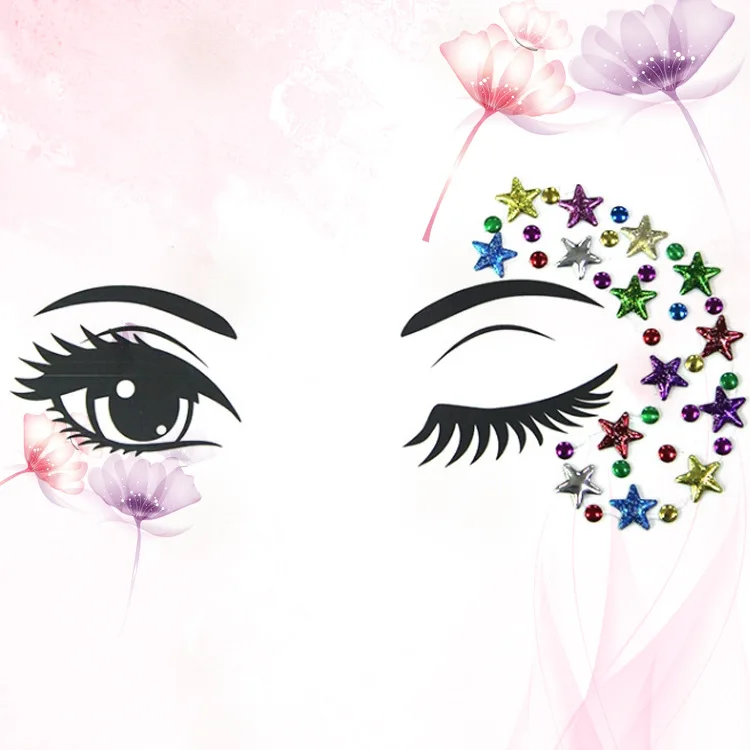 Уход за кожей лица Стикеры драгоценных камней плоская задняя часть наклейки со