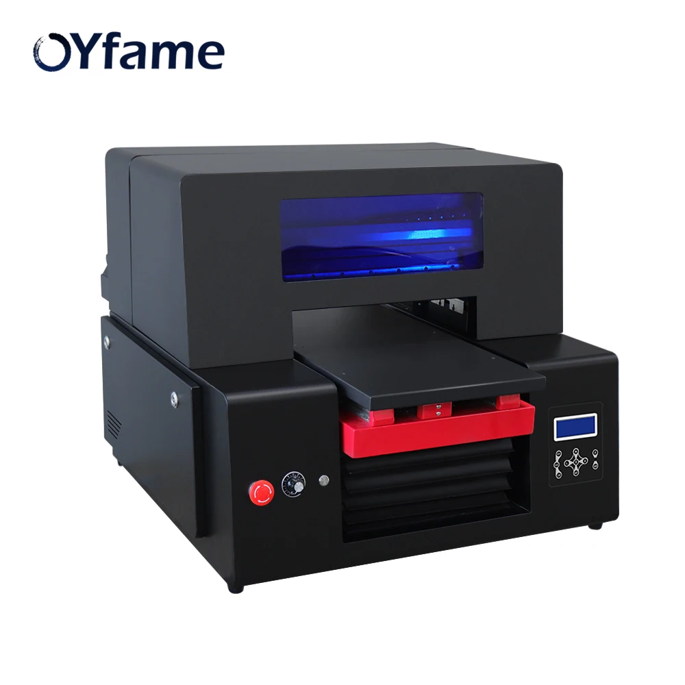 OYfame A3 uv flatbed Printer For Epson xp600 printer For Phone Case Bottle Acrylic Glass A3 uv printing Machine head fast speed