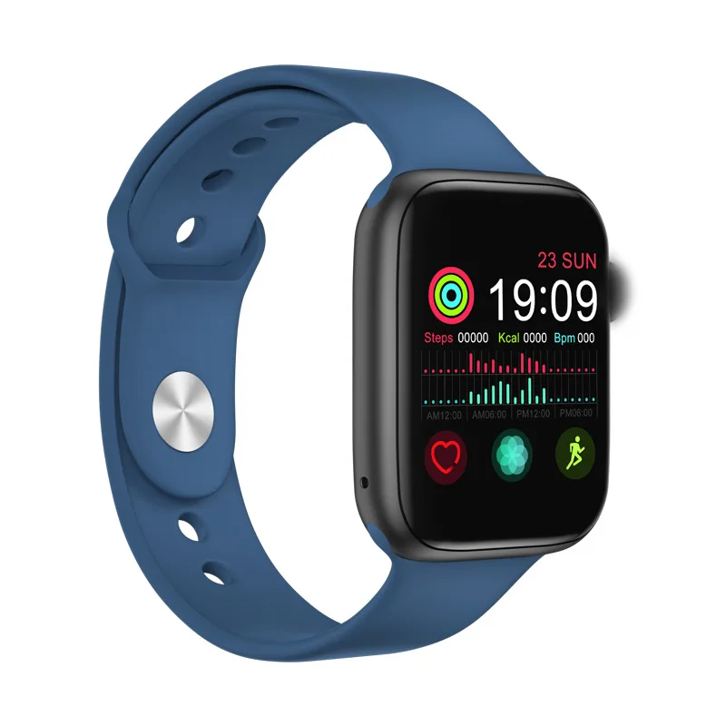 I5 для Apple Watch Монитор Сердечного Ритма Смарт-часы водонепроницаемые фитнес-трекер кровяное давление вызов Smartwatch для iOS Android - Цвет: blue black