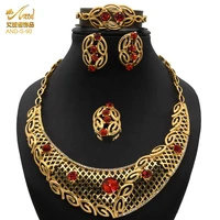 ethiopian gold jewelery set dubai jewelry earrings for women 2021 wedding bridal indian hawaiian necklace bride ring bracelet