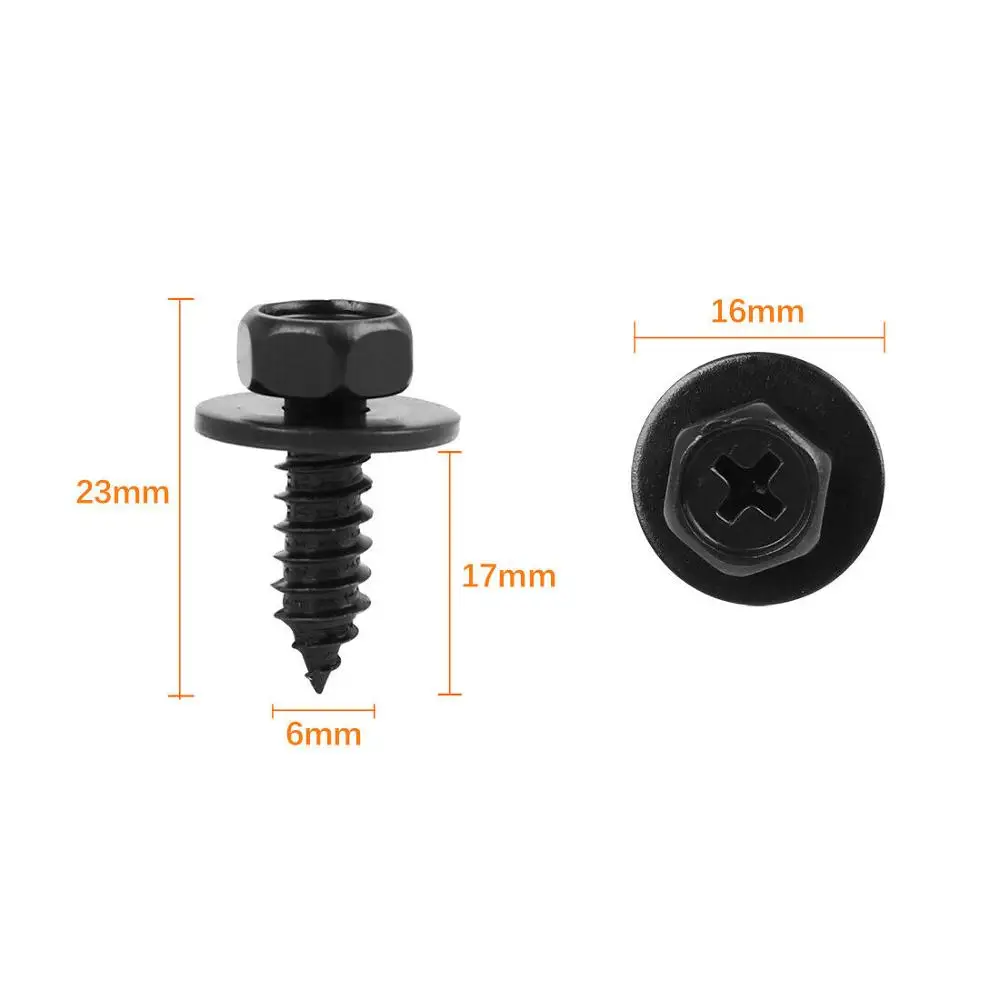 

100pcs Bumper Screw Bolt Retainer Fender Liner Under Cover Screw Fastener Clip for Toyota 90159-60498