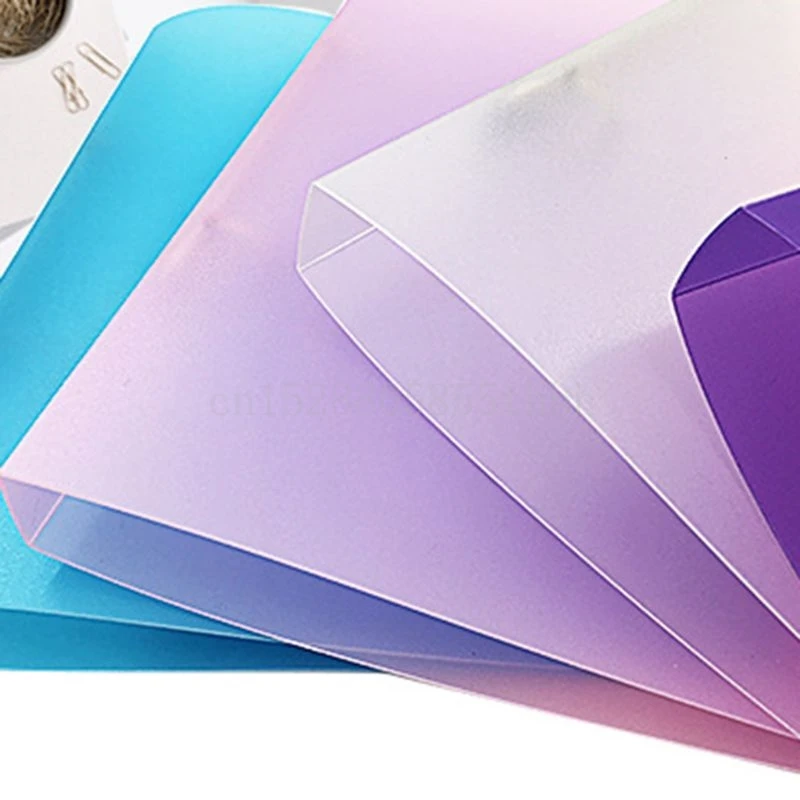 

A4 Ring Binder Colorured Transparent Loose-leaf Paper File Folder Storage Supply Random Delivery