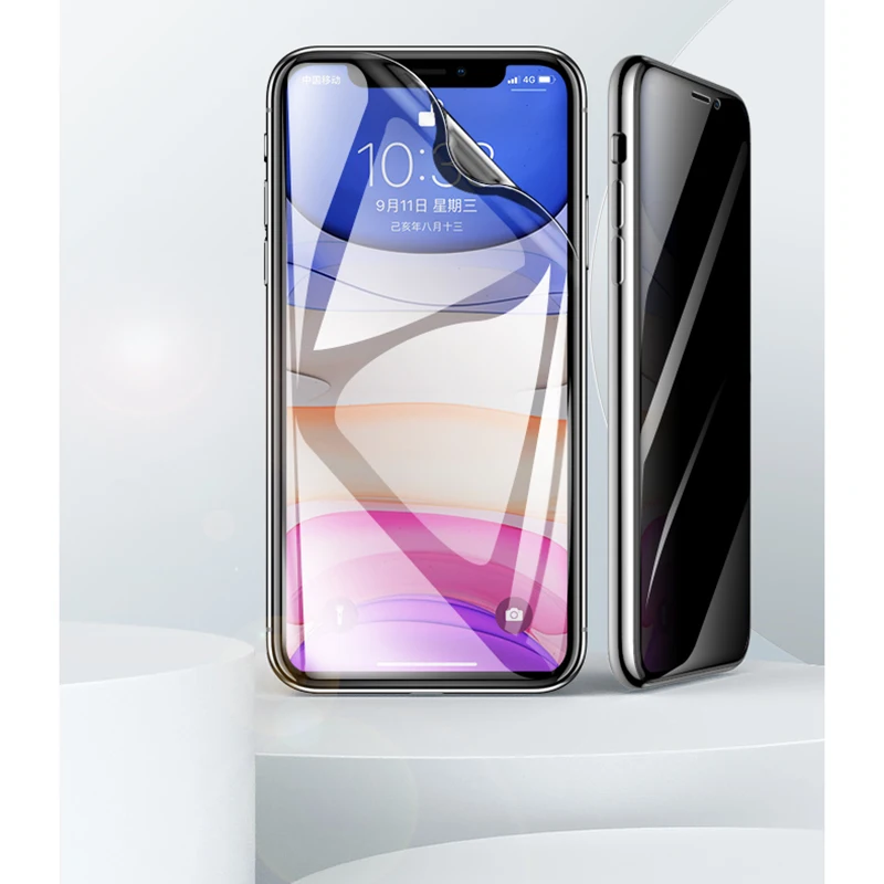 

Hydrogel Film For iphone 11 Pro Max Privacy Peep Soft Screen Protector For iPhone X XR XS Max 11 Pro 7 8 Plus Protective Film
