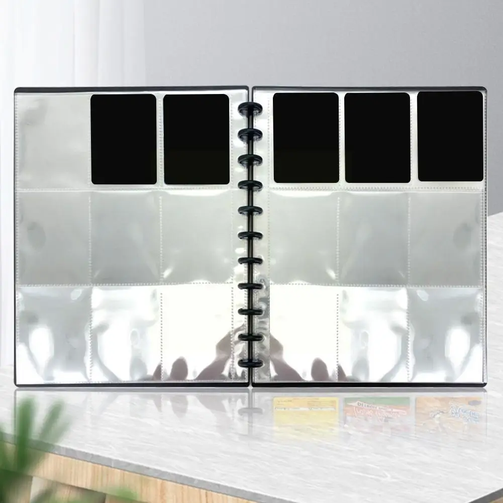 

Прозрачный фотоальбом на 4/9 ячеек, Защитная крышка для фотоальбома, сумка для хранения грибов, подарки, отверстие для карт, сменный вкладыш, ...