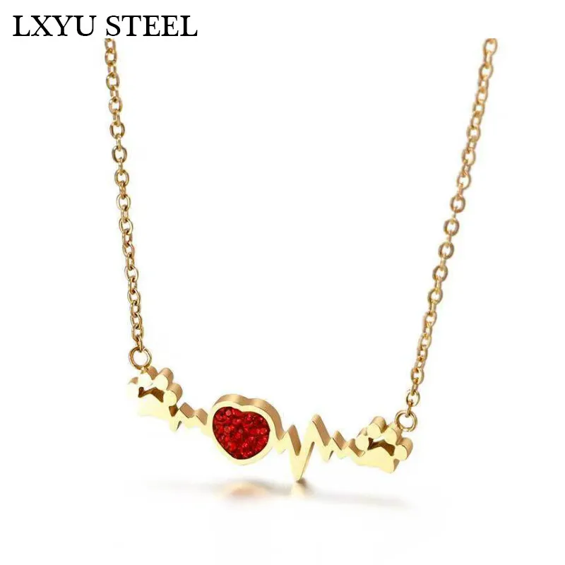 Новое поступление колье из нержавеющей стали в виде кошачьей лапы модное женское