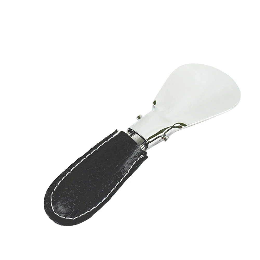 

Adjustable Easy Carry Accessories Professional Foldable Leather Case Shoe Horn Flexible Meta Handle Stainless Steel Mini Useful