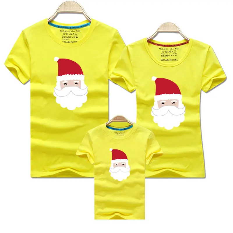 Одежда для семьи с Санта Клаусом футболка папы мамы и мальчика коллекция 2019 года