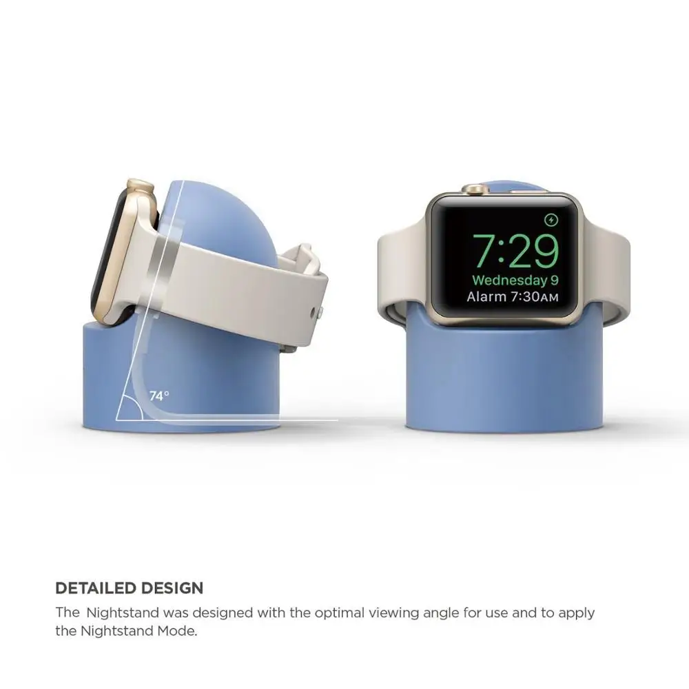Роскошная подставка для зарядного устройства Apple Watch 1 2 3 4 38 мм 42 силиконовая