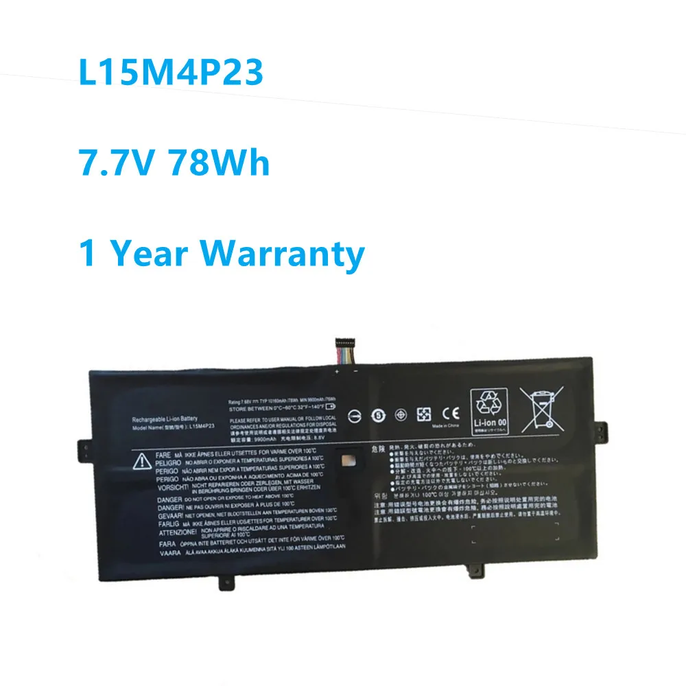 Аккумулятор L15M4P23 L15M4P21 L15C4P22 для ноутбука Lenovo Yoga 910-13IKB 910 13 80VF 5 Pro(512G) L15C4P21 7 V 78Wh |