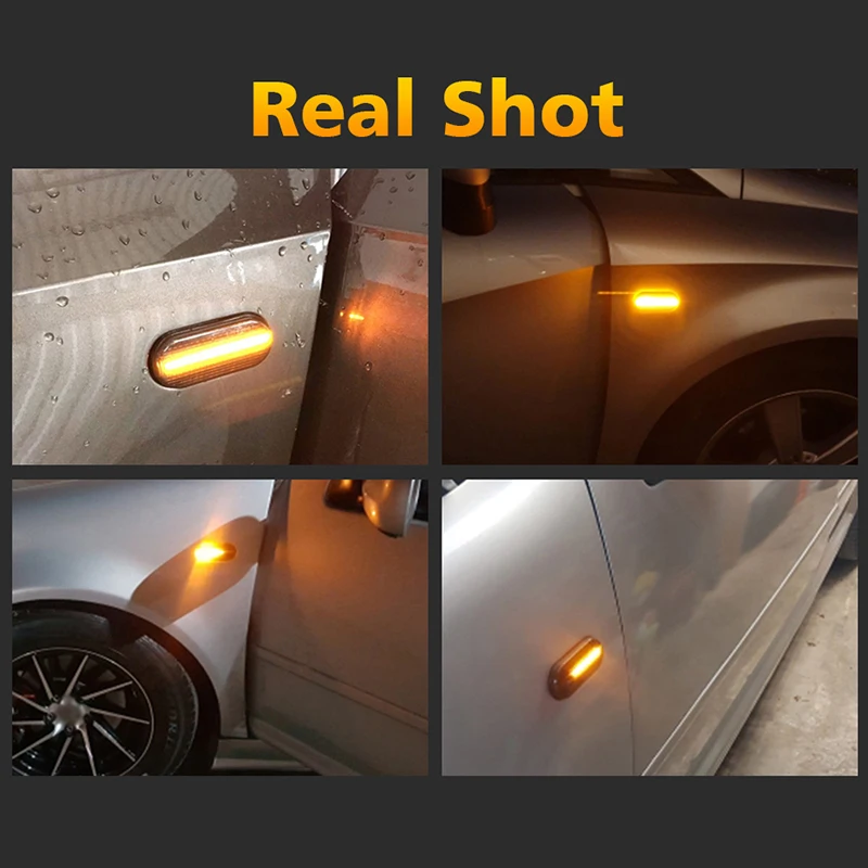 2X динамический боковой маркер Led для vw polo 9n golf 4 vento seat leon 1 м ibiza 6l ford c max focus mk2