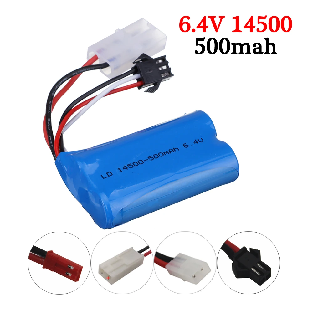 

6,4 v 500mah 15C 14500 для Wltoys 18401/02 RC Внедорожник, аккумулятор для внедорожника, фотоаккумулятор, фотосессия/лампа 6,4 V 500mah
