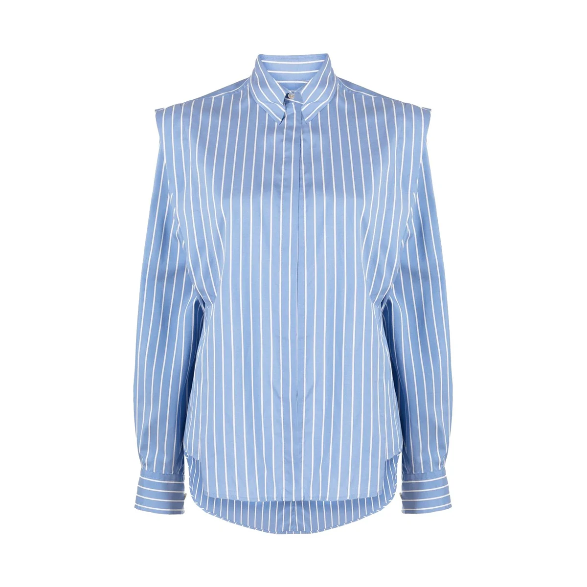 Женская хлопковая блузка в полоску классическая облегающая футболка осень/зима