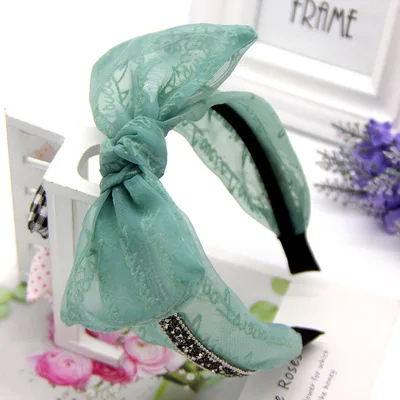 Большая Акция! Повязка на голову с широкими полями кружевная KC | Дом и сад