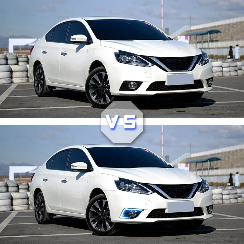 2 шт. для Nissan Sentra Sylphy 2016 2017 передние фары светодиодсветодиодный дневные ходовые