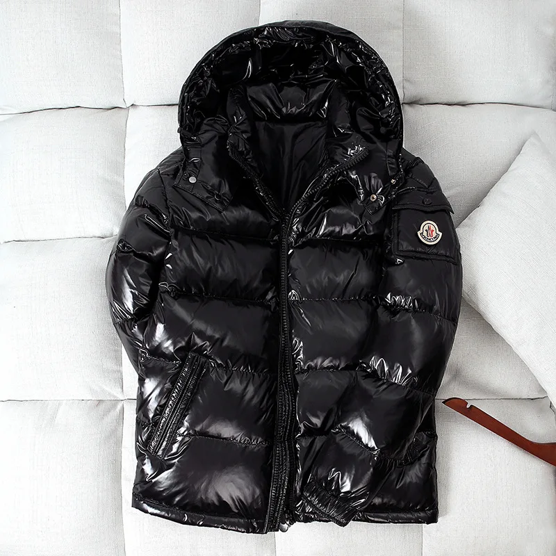 

Down Jacket Men Winter Men Short Jacket Youth Fashion Bright Warm Thickened Hooded Down Men Clothing.