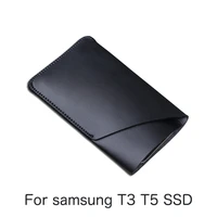 double layer storage bag for samsung t3 t5 ssd portable mobile hard disk pouch for phone pouch