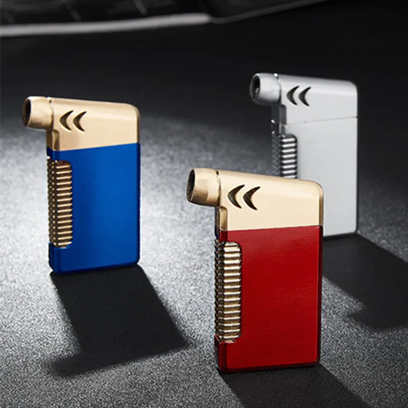 Популярная компактная Бутановая струйная зажигалка факельная турбо-зажигалка