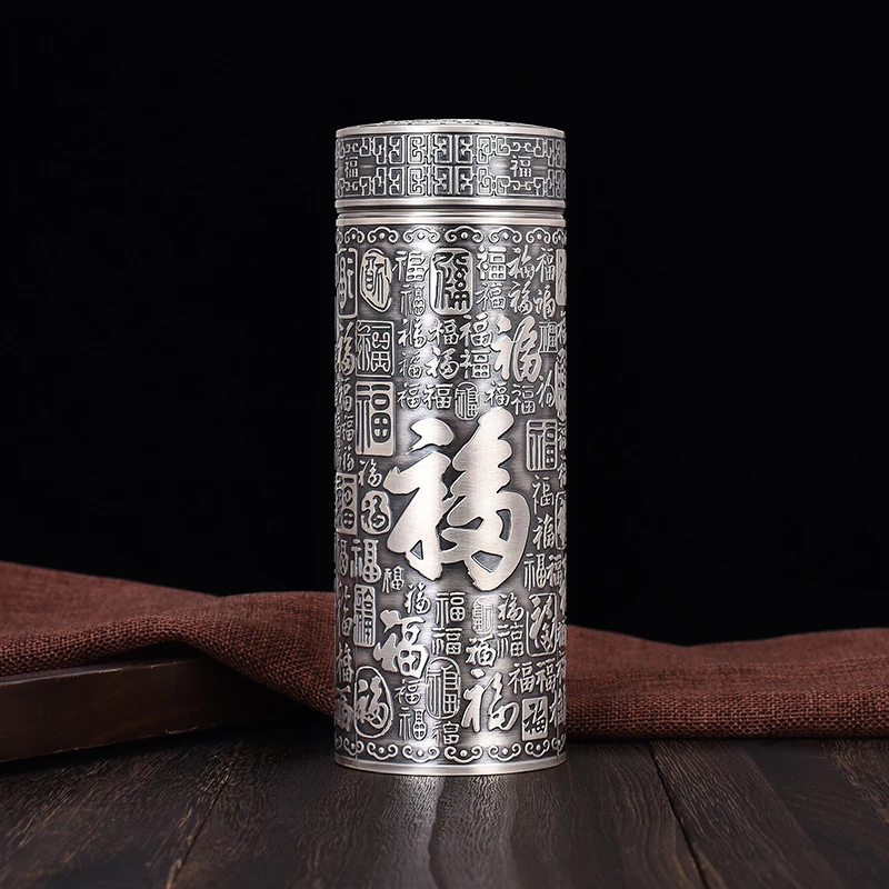 

Вакуумная фляжка из серебра 999 пробы для мужчин и женщин, с карманом