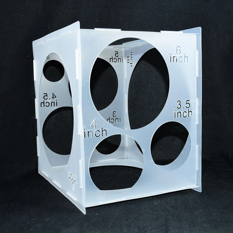 

11Holes Balloon Sizer Box 2-10inch PP Balloon Size Measurement Box Wedding Birthday Party Celebration Balloon Tools Decorations
