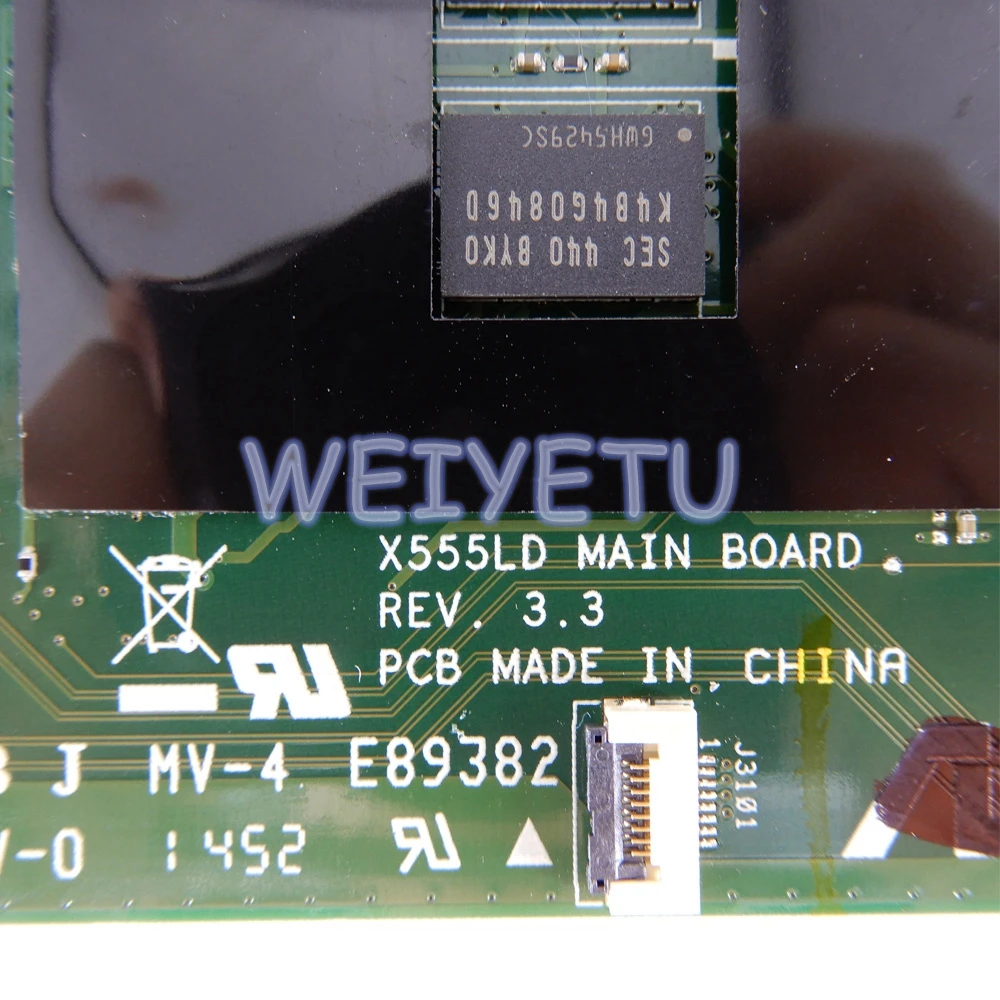 

X555LNB EDP interface 4G RAM Motherboard REV3.3 For ASUS X555LJ X555LD X555L A555L K555L F555L Laptop Mainboard Tested Working