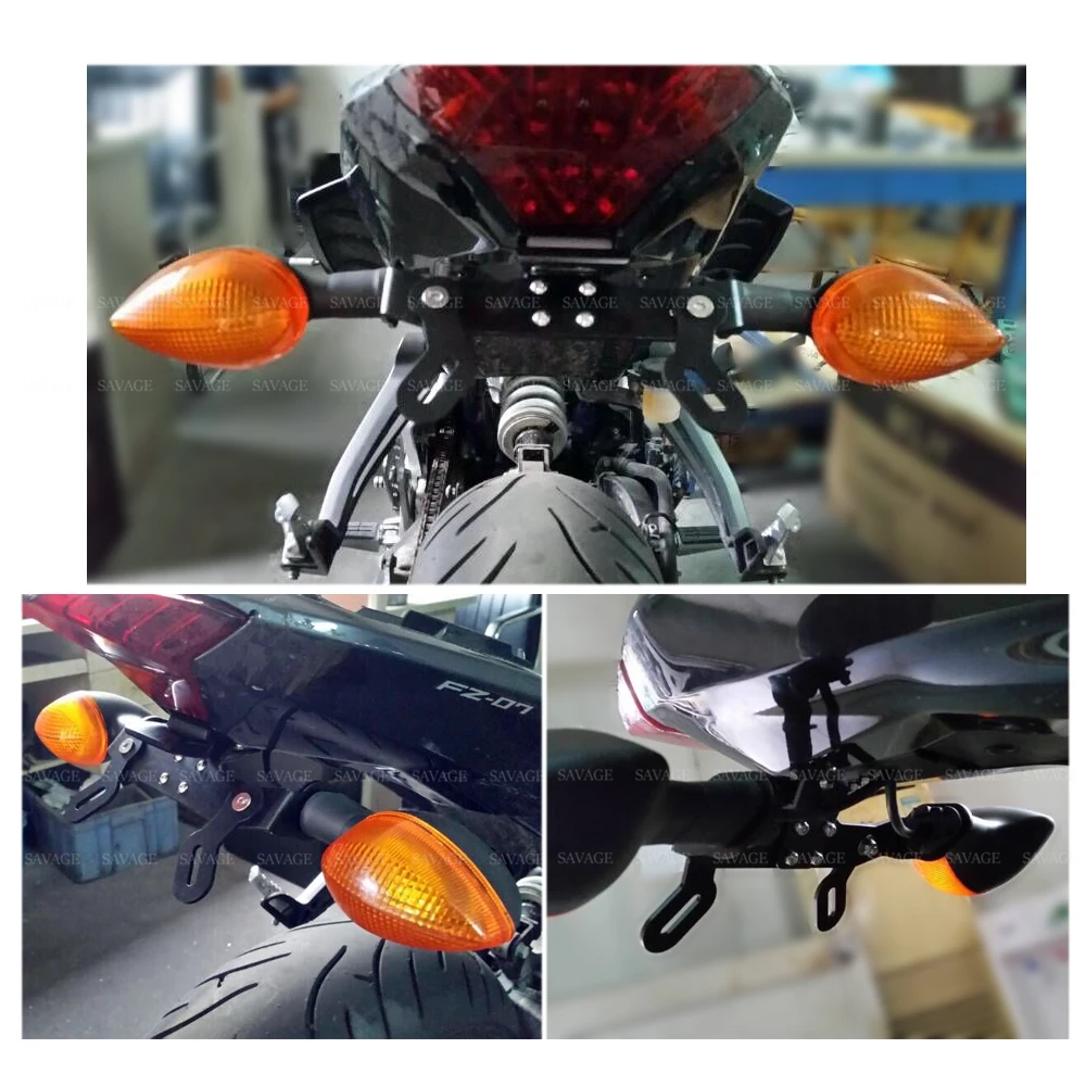Номерных знаков держатель светодиодный свет для YAMAHA MT07 FZ07 MT 07 FZ 2014 2020 2017 2018 2019