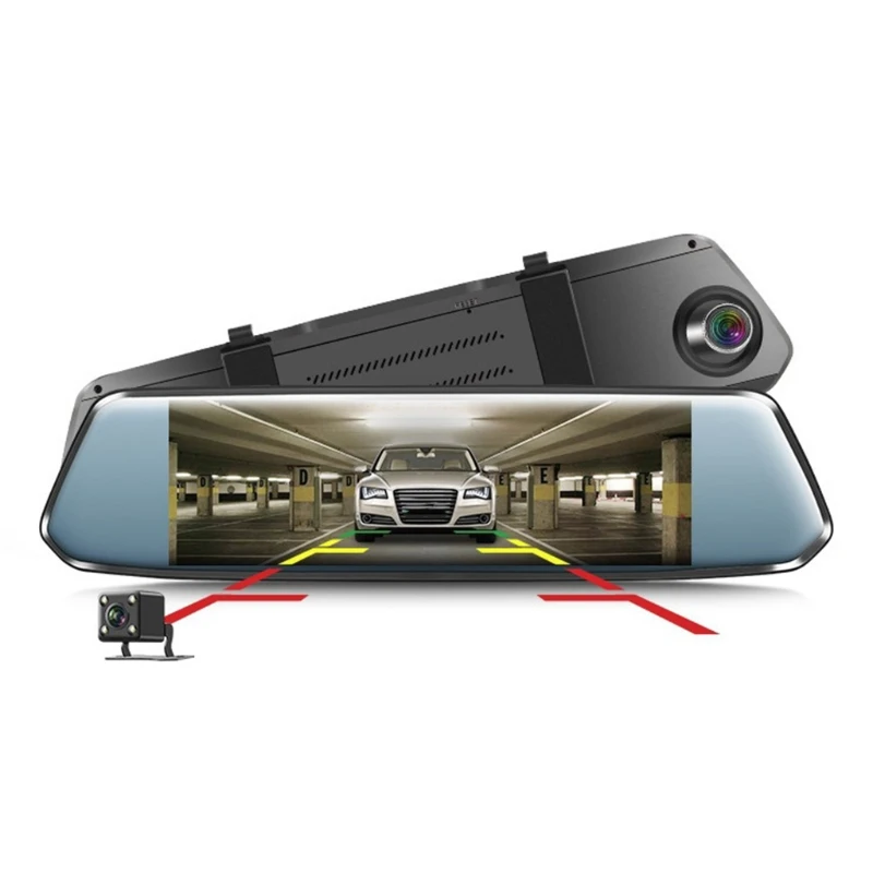 

New Car Driving Recorder High-Pixel 7-Inch Dual-Lens Reversing Video Parking Monitoring