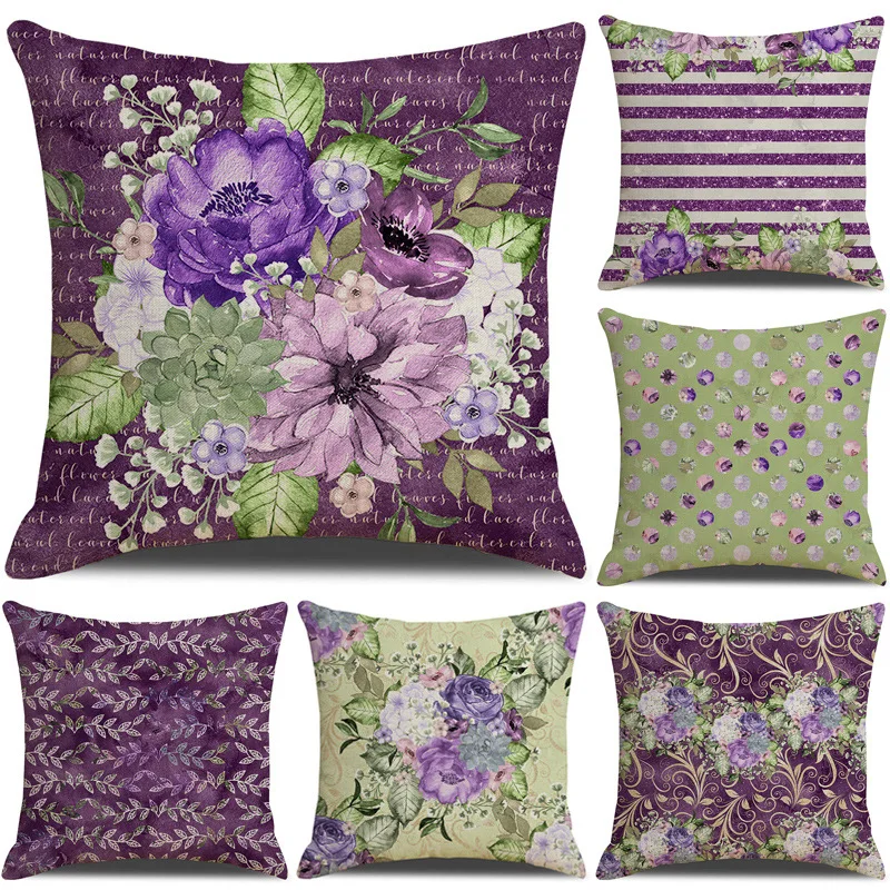 

2020 New Floral Rose Gold Pillowcase Sofa Pillow Digital Printing Pillow Cushion Pillowcase Wholesale