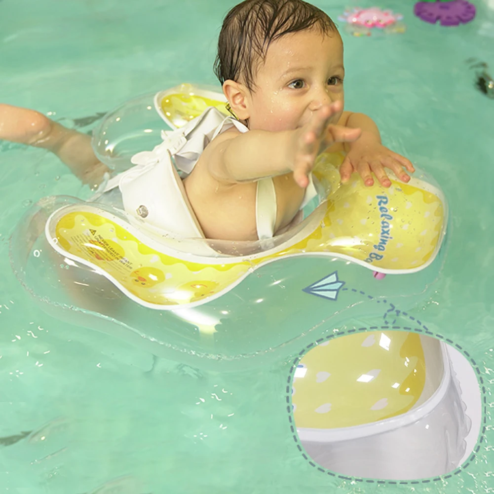 

Baby Ring Bath Baby Swimming Rings Float Buoy Inflatable Waist Trainer Pool Inflatable Ring Toddler Flotador Double Safety Swim