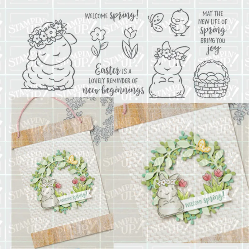 Металлические штампы и с кроликом трафареты для сделай сам скрапбукинг декор