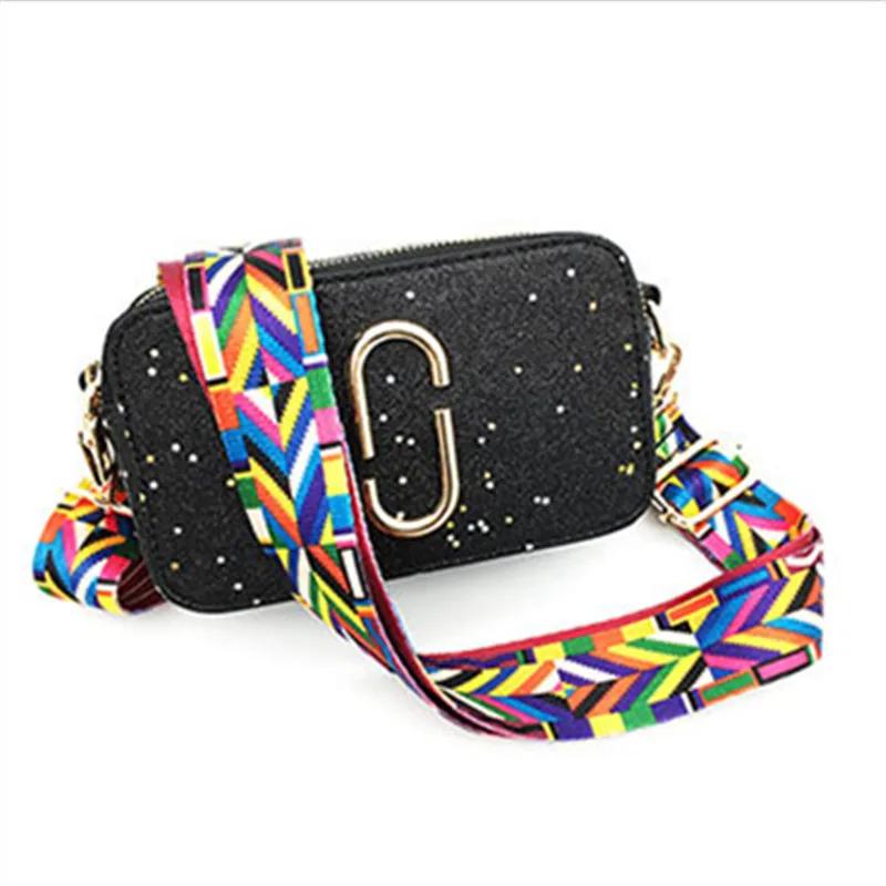 Нейлоновый ремень для женской сумки цветной Регулируемый Радужный ремешок на