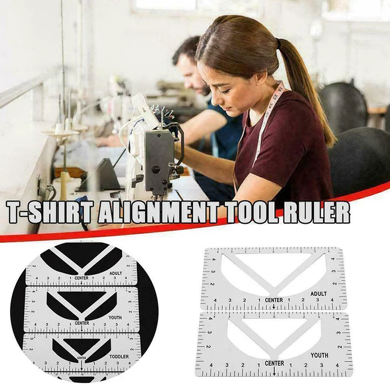 Линейка для выравнивания футболок линейка дизайна инструмент легко калибруть