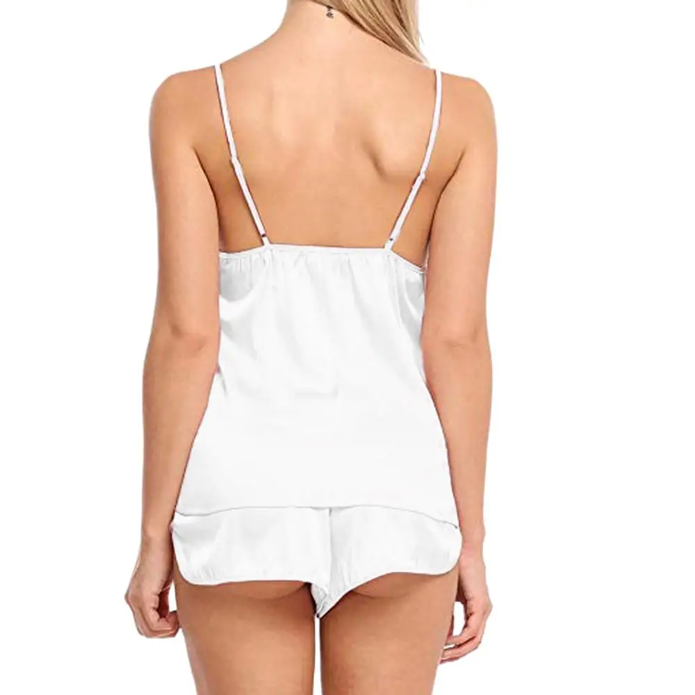 Новинка 2020 женское пикантное белье одежда для сна атласная шелковая ночная