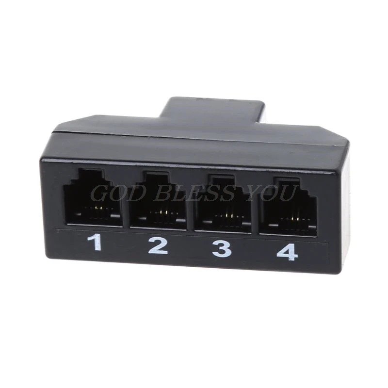 1 шт. сетевые инструменты RJ11 6P4C Женский до 4 Ethernet RJ45 8P8C Мужской F/M адаптер конвертер кабель телефон