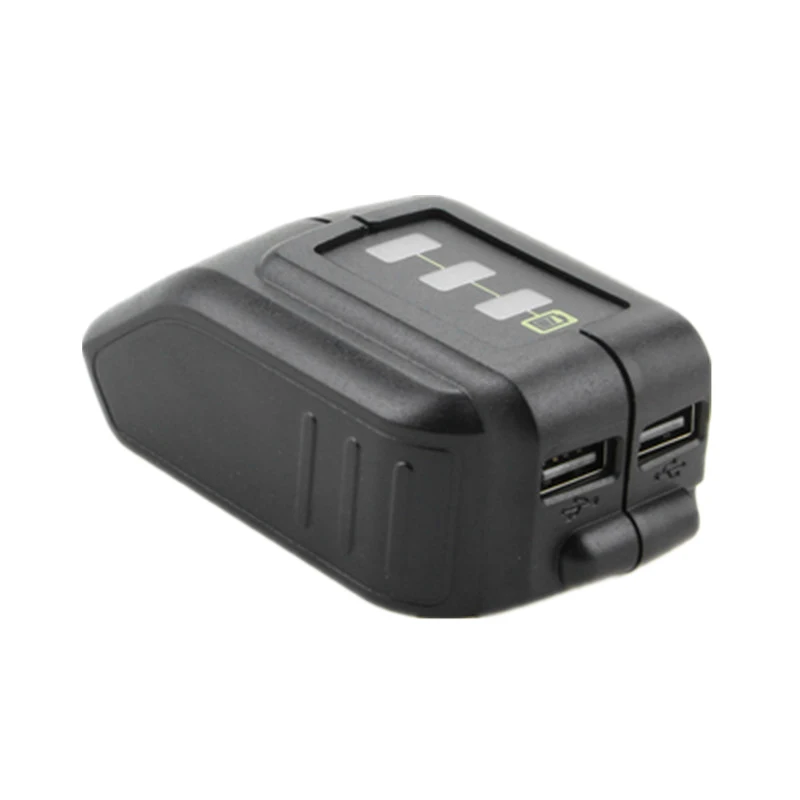 USB конвертер зарядное устройство двойной порт для DEWALT DCB091 12V 18V 20V литий ионный