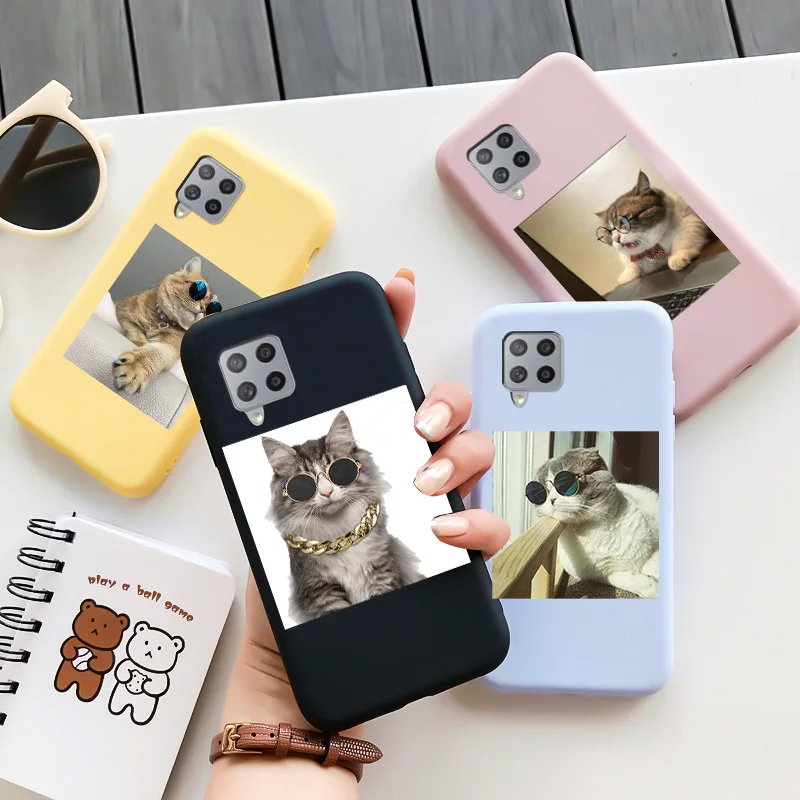 

Colorful Cute Cat TPU Shell For Samsung Galaxy A32 A42 4G 5G Case Personality Cartoon Silicone Fundas For Samsung Galaxy A32