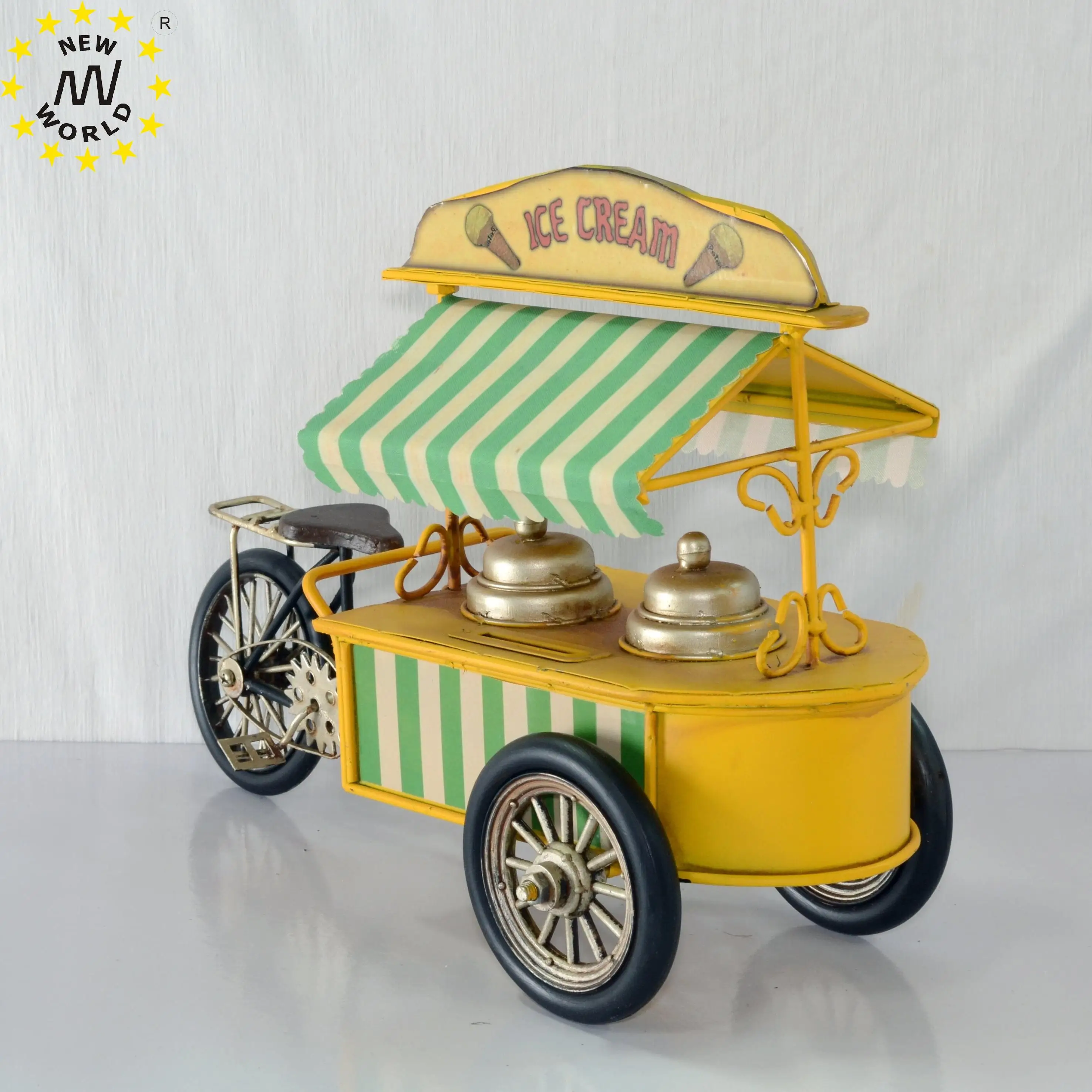 

Metal Vintage Icream car model Model For Home Decoration Ornaments Handmade Handcrafted Collections Collectible Vehicle Gift