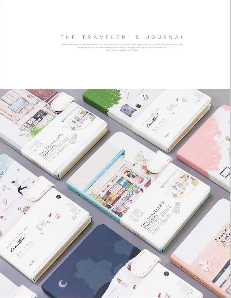 Милый блокнот для путешественников, Kawaii ежедневник, ежедневник,, Filofax, еженедельный ежедневный блокнот для путешественников с цветными страницами, канцелярские принадлежности