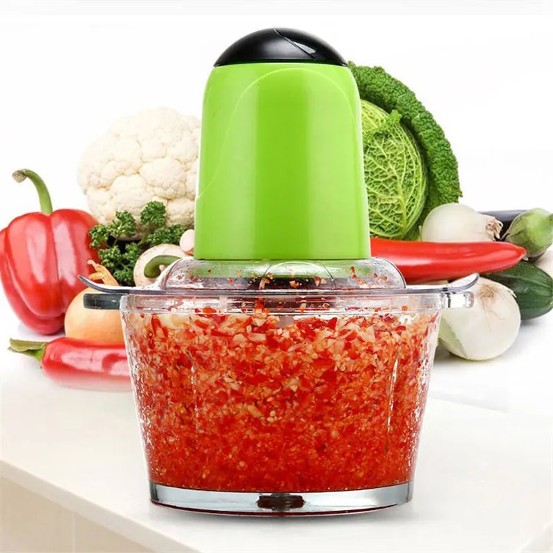 ZK30 2L Electric Meat Grinder Multifunctional Blender Household Food Processor Vegetable Cutter Kitchen Tool